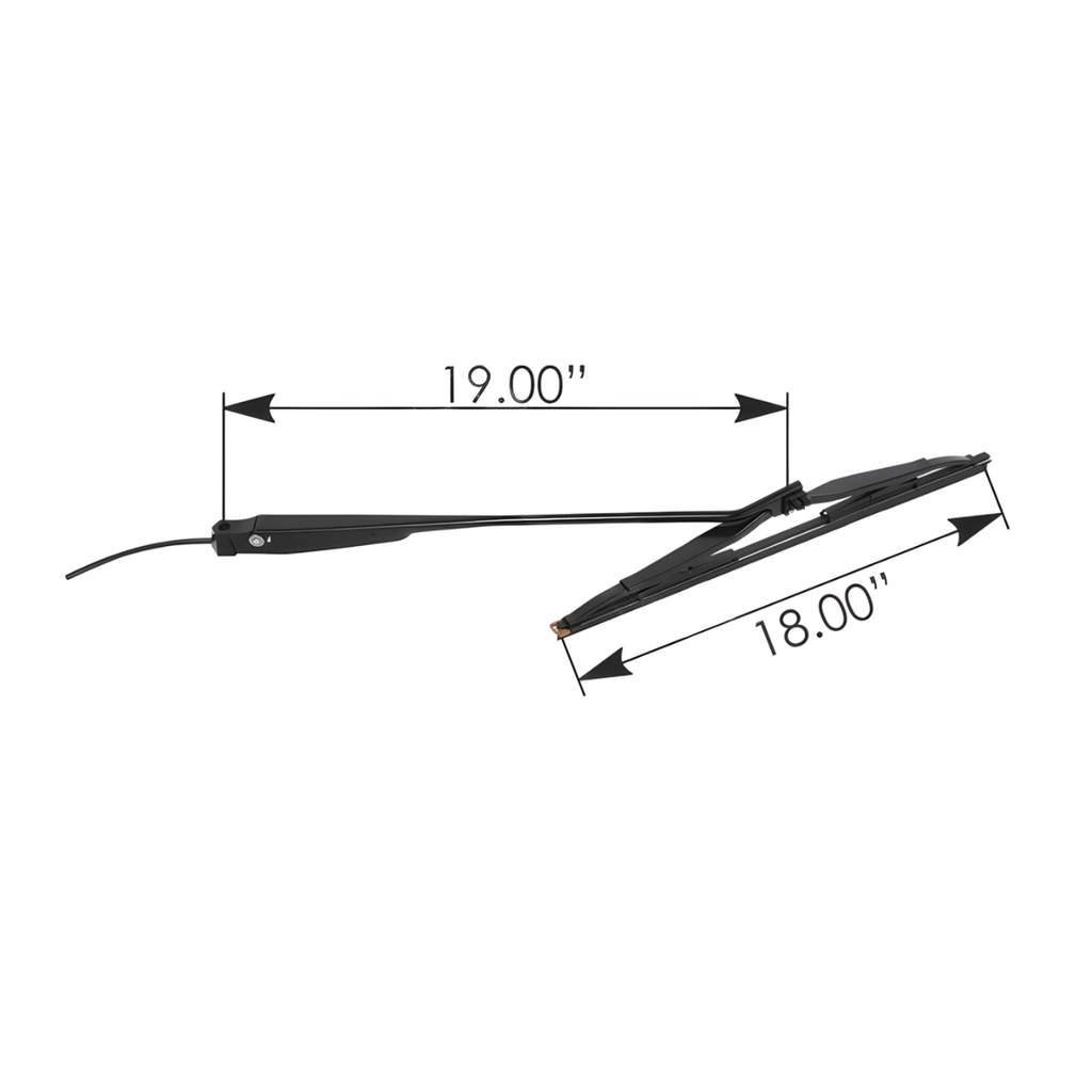 Brazo limpiaparabrisas Kenworth T800, T600 1986-2007 Curvo tornil Kenworth