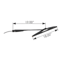 Brazo limpiaparabrisas Kenworth T800, T600 1986-2007 Curvo tornil Kenworth