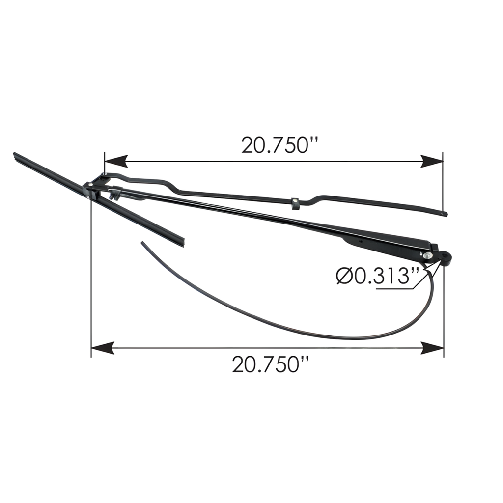 Brazo limpiaparabrisas Kenworth T800 1986 – 2020 Izquierdo Curvo Automann