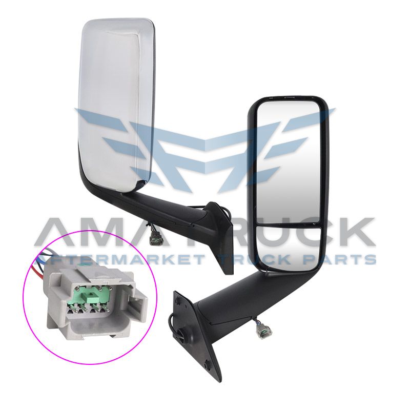 ESPEJO COMPLETO CABINA FREIGHTLINER CASCADIA P4 CROM 18+ R A22-78606-003