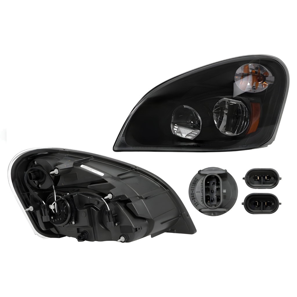 Faro Izquierdo Freightliner Cascadia P3 Fondo Negro Depo 019-3805-05