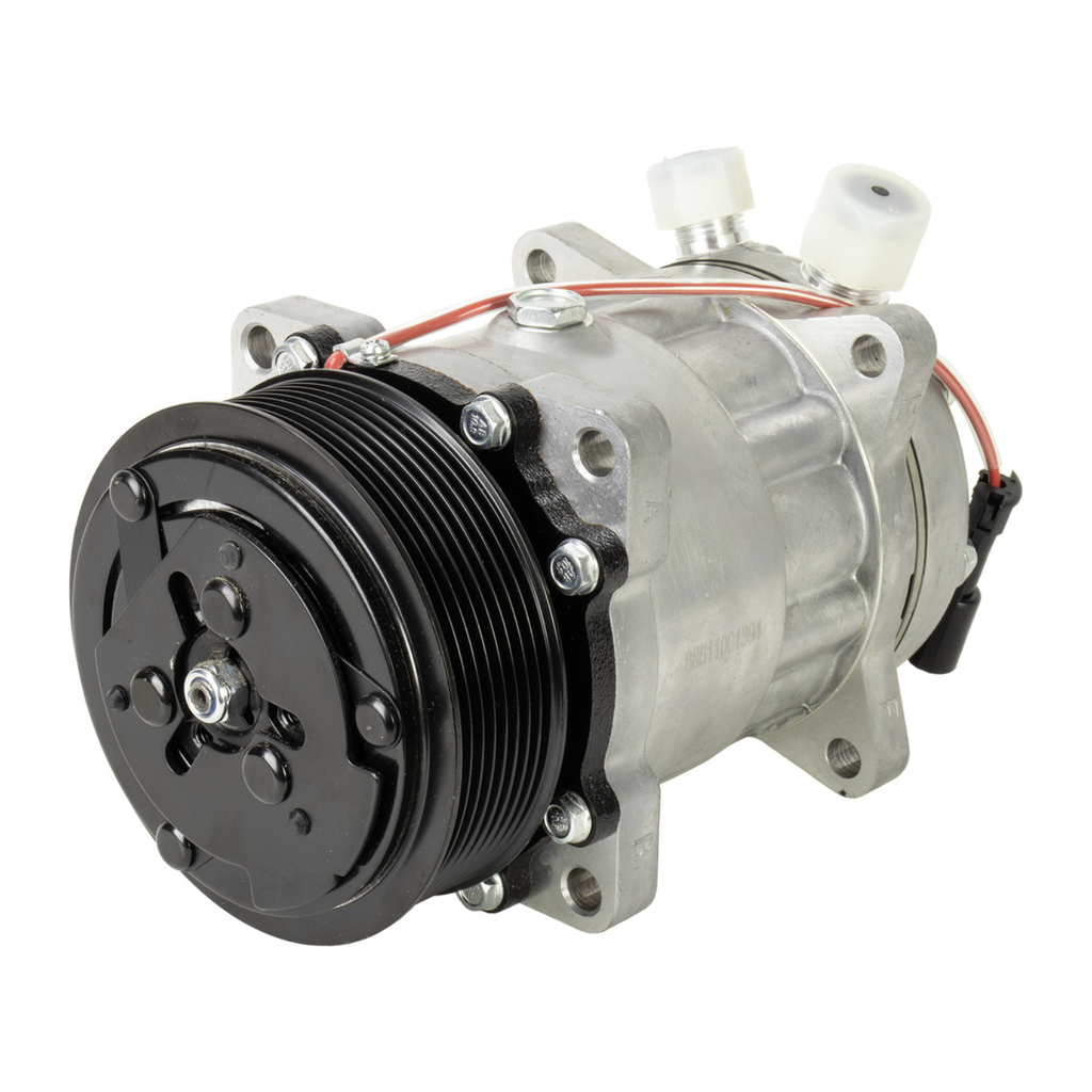 Compresor de A/C SD7H15 12V Polea 117mm 8 Ranuras (Montaje de Oreja)