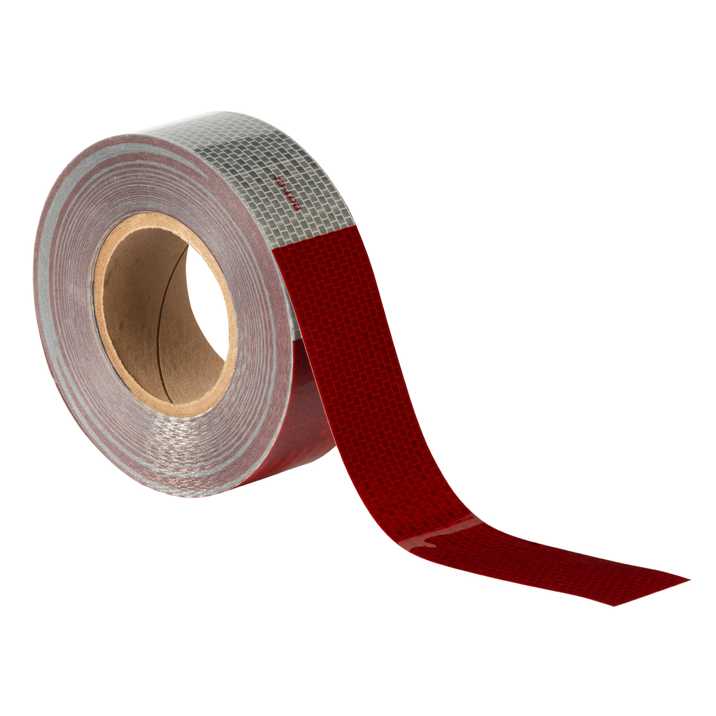 Cinta Reflejante Grote Roja Gris 2 X18 