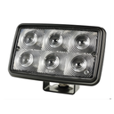 Faro Rectangular Grote Negro Led