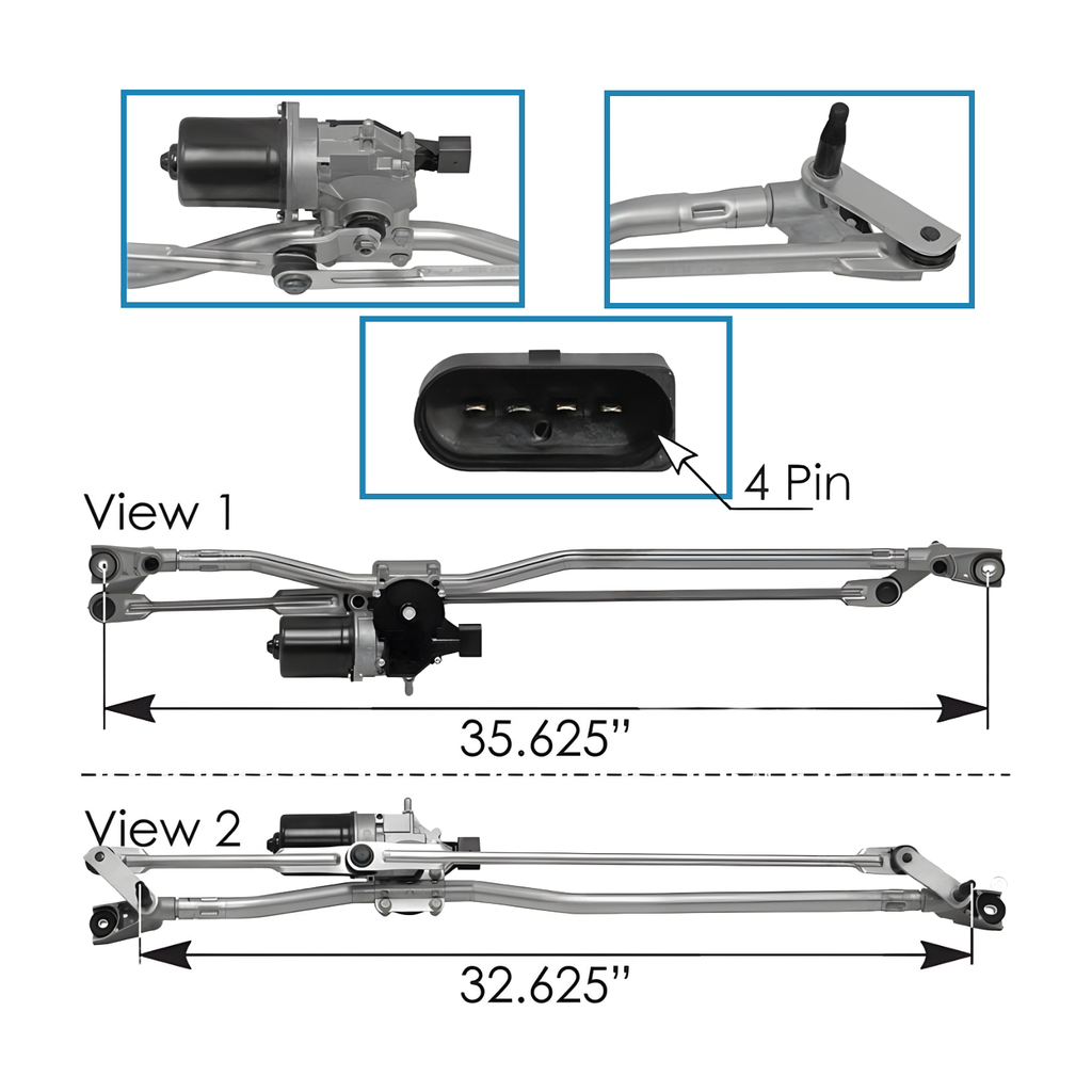 Mecanismo Motor Limpiabrisas Freightliner