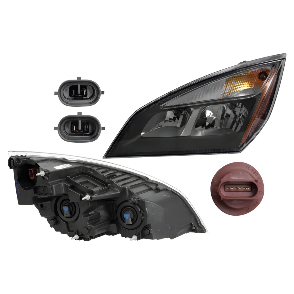 Faro Freightliner Cascadia P4 Fondo Negro Halogeno Lh