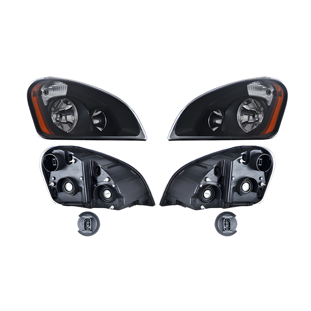 Juego de faros para Freightliner - Cascadia P3 - 2007-2018 Izquierdo y Derecho Halógeno DEPO 016-3805-02