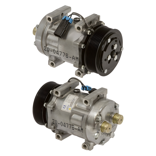 [20-04776-AM] Compresor de A/C SD7H15 12V Polea 117mm 8 Ranuras (Western Star / Freightliner)