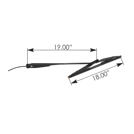 [GS4857] Brazo limpiaparabrisas Kenworth T800, T600 1986-2007 Curvo tornil Kenworth