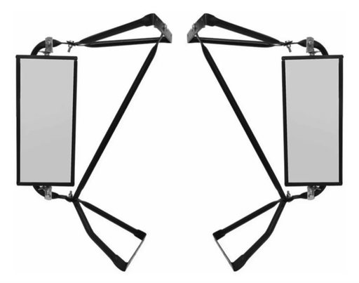 [FL12005] ESPEJO COMPLETO CABINA FREIGHTLINER FL60, FL70, FL80 NEG JGO