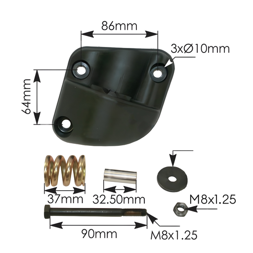 [563.55003] Soporte Espejo Cabina International Prostar Izquierdo 924-5105