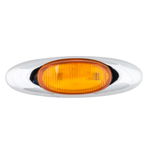[47953] Plafon Ovalado Ambar Grote Indicador Led C/Aro