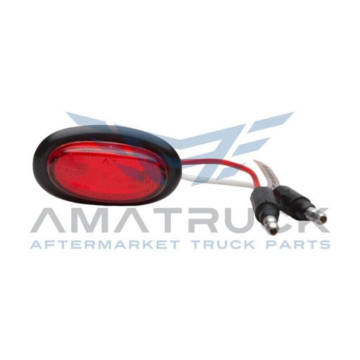[47962] PLAFON OVALADO ROJO GROTE 2"LED C/ARO