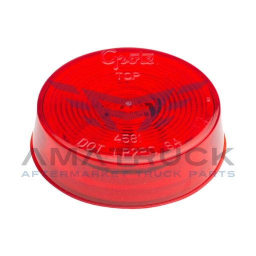 [G1032] PLAFON REDONDO 2" ROJO GROTE 1/2  LED