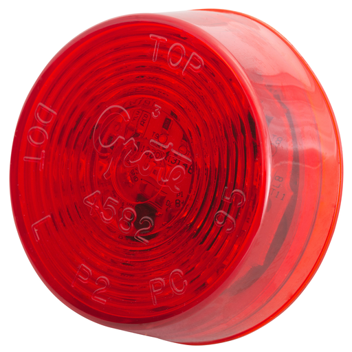 [G3002] Plafon Redondo 2" Rojo Grote  9 Led