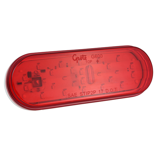 [G6002] Plafon Ovalado Rojo Grote Rojo Led