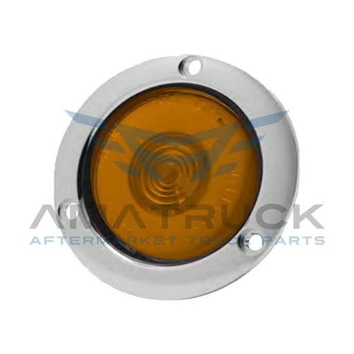 [PL-342CR-SM-A] PLAFON REDONDO 2 1/2'' AMBAR CON LED