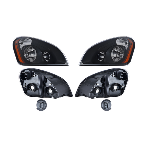 [016-3805-02] Juego de faros para Freightliner - Cascadia P3 - 2007-2018 Izquierdo y Derecho Halógeno DEPO 016-3805-02